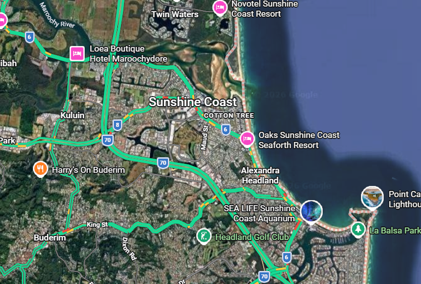 Map of Noosa & Sunshine Coast